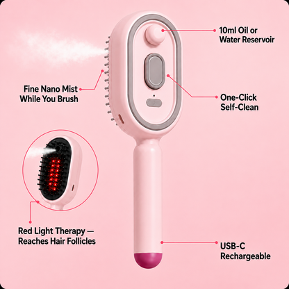 3-in-1 Electric Spray Massage & Self-Cleaning Brush